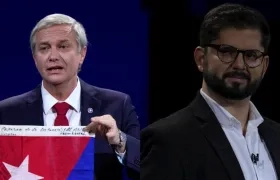 El ultraderechista José Antonio Kast y el diputado de izquierdas Gabriel Boric.