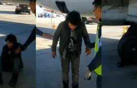 Polizón que llegó en un avión a Miami procedente de Guatemala.