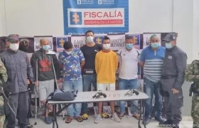 Los presuntos integrantes de la banda 'Los Bronx'. 