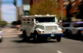 Camión transportador de valores. 