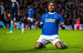 Alfredo Morelos, delantero colombiano. 