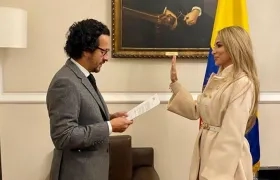  Ana María Aljure Reales en la posesión como directora general del IGAC.