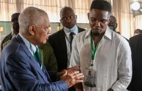 Samuel Eto'o, presidente de la Federación Africana de Fútbol. 