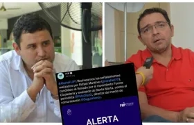 La FLIP se pronunció por los ataques infundados de Rafael Martínez (der) a Polo Díaz Granados (izq), director de Seguimiento.co.