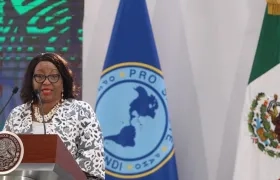 La directora de la Organización Panamericana de la Salud (OPS), Carissa Etienne.  