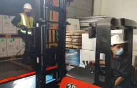 El nuevo lote de vacunas contra el Covid-19 que llegó a Colombia.