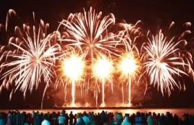 Kiribati recibe el año nuevo.