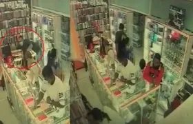 Momento en que ocurrió el robo. 