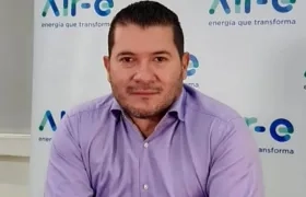 John Jairo Toro, Gerente General de Air-e, durante la rueda de prensa virtual.