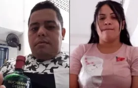 Alias 'Cachete' y alias 'La chiqui' (imagen durante audiencia).