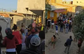 Lugar donde ocurrió el ataque sicarial. 