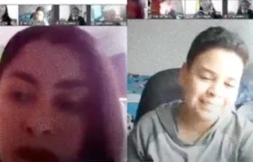 Profesora y el estudiante Ortíz. 