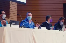 Mesa de coordinación de la vacunación contra el Covid-19 en Bogotá.