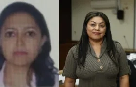 La exfuncionaria de la Alcaldía de Albania, Eliana Margarita Urango Álvarez; y la exgobernadora de la Guajira, Oneida Pinto.