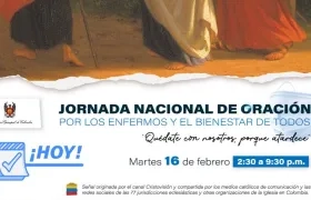 Con esta imagen se invita a la Jornada Nacional de Oración.