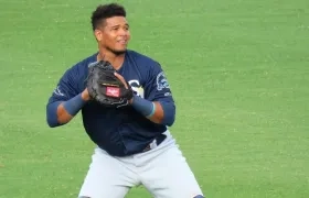 Ronaldo Hernández, catcher colombiano. 