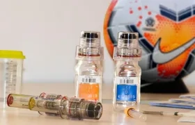 Frascos para muestras antidopaje. 