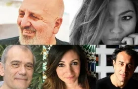 Los invitados italianos.