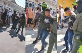 Xavier Andrés Domínguez Barrios, capturado por la Policía. 
