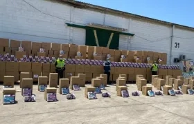 Mercancía incautada por la Policía Fiscal y Aduanera.