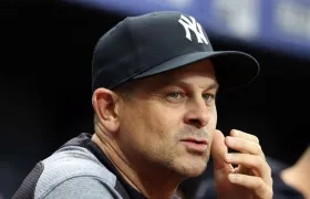 Aaron Boone, mánager de los Yankees de Nueva York. 