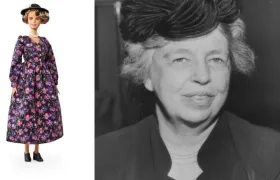 Fotografía cedida por la empresa juguetera Mattel donde aparece su muñeca "Barbie" dedicada a Eleanor Roosevelt.