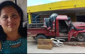 La docente Zuleima Payares Luna y el lugar de los hechos.