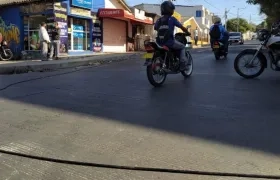 La guaya en el lugar de los hechos. 