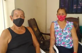 Ángel María Solano y su hija Didier.