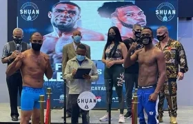 El venezolano Reinaldo González y el barranquillero Juan Carrillo.