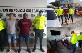 Los dos capturados fueron conducidos a la URI de la Fiscalía. 