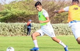 Leider Berdugo, jugador de Junior. 