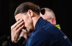 El delantero del Milan, Zlatan Ibrahimovic.