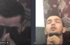 José Luis Zabala Morales estuvo así: llorando y rezando durante la audiencia virtual. 