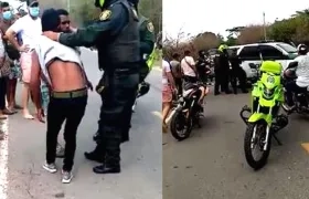 Momento de la captura de los presuntos homicidas.