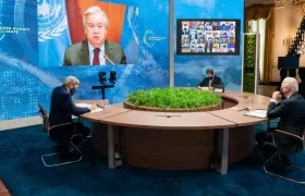 El presidente Joe Biden en su despacho. 