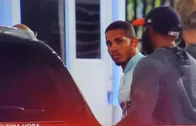 El boxeador puertorriqueño Félix Verdejo cuando se entregaba a las autoridades.