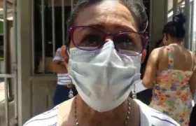 Marina Bula, hermana de la víctima. 