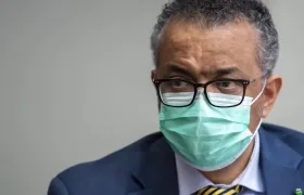 El máximo responsable de la OMS, Tedros Adhanom Ghebreyesus, en rueda de prensa.