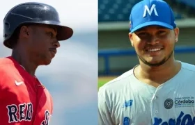 El sanandresano Jeter Donws y el monteriano Jordan Díaz.