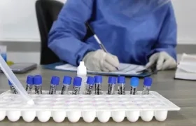 Pruebas en el Hospital Universitario del Caribe en Cartagena.