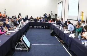 El Gobierno Nacional y el Comité Nacional del Paro en los diálogos que completan 8 días.