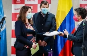 La Alcaldesa de Bogotá, Claudia López.