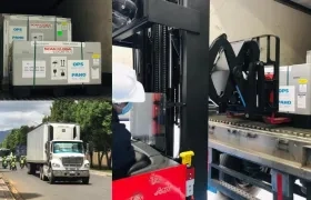 Llegada de las vacunas de Covid-19 de AstraZeneca.