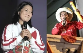 Loa candidatos Keiko Fujimori y Pedro Castillo.