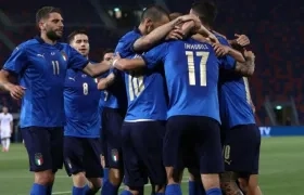 Jugadores de la Selección Italia. 