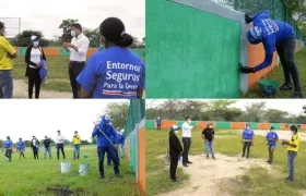 Imágenes de las intervenciones.