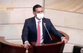 Daniel Palacios, Ministro del Interior, durante su intervención.