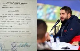 Registro civil de Nicolás Maduro, presidente de Venezuela.