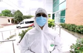 Yeverlin Arcón Iglesias, en plena actividad del 'Hospital en tú Casa'.